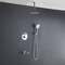 Kibi Circular Pressure Balanced Ceiling Mounted 3-Function Shower System with Rough In Valve - Chrome KSF409CH - alternate 9